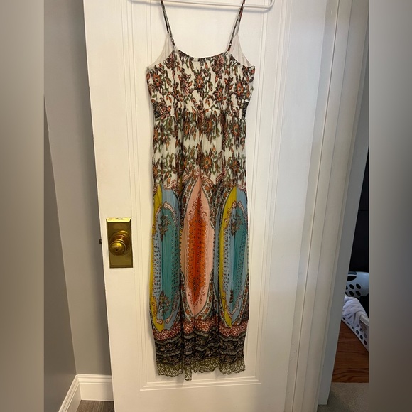 Women’s Anthropologie Spaghetti Strap Maxi Dress- Size‎ 4- Pre-owned - Picture 5 of 6